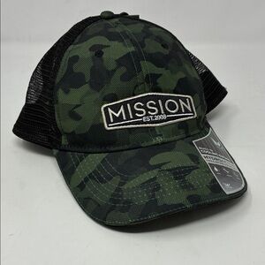 MISSION Cooling Westchester Hat, Black Forest Etched Camo - Unisex Baseball Cap